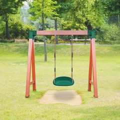 SELEWARE Plastic Swing Seat, Non Slip Tree Replacement Green a – 1 Pack