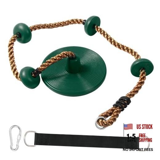 Climbing Rope Disc Swing for Kids Outdoor‌ – Heavy Duty ‌Tree Swings‌ with Non