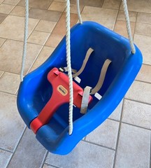 Little Tikes Baby 2 In 1 Snug’n Secure Swing Outdoor High Back Blue