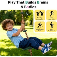 Kids Swing Disc Heavy Duty Rope Climbing Accessories Outdoor Fun Adventure New