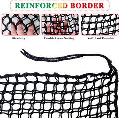 Climbing Cargo Net, 6.5′ X 9.8′ Double Layers Playground Safety Net, Kids Backya