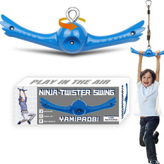 Ninja Warrior Swing with 360 Degree Twist Handle Kids Outdoor Playground