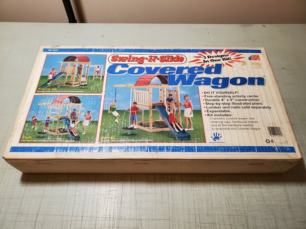 Swing-N-Slide Covered Wagon Do It Yourself Hardware Kit 3 Designs In One NEW