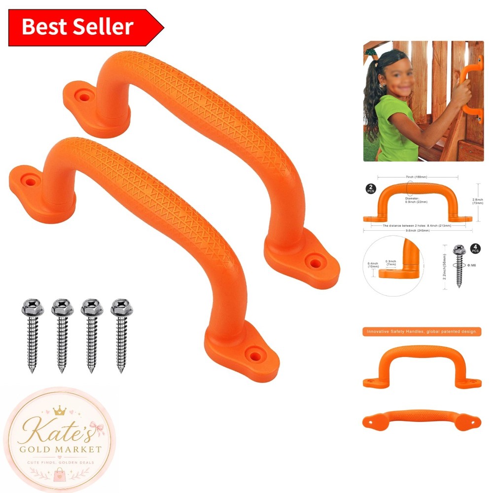 2-Pack Safety Handles for Swing Sets – Ergonomic Anti-Skid Grip & Easy Mounting