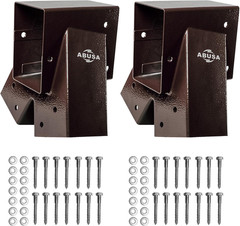 ABUSA Heavy Duty Swing Sets Brackets Including 2 Bronze A-Frame Swing Set Bracke