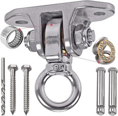 Stainless Steel Heavy Duty Swing Hanger 180°+360° Ceiling Mount for Yoga, Ham…
