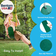 3 Pack Assorted Swing Set, Including 1 Gym Rings Trapeze Bar and 2 Pcs Swings wi