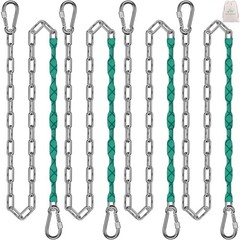 4 Pcs 85″ Heavy Duty Swing Chains Stainless Steel Hanging Chains