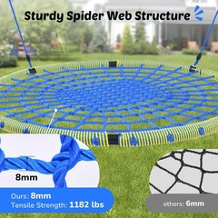 Tree Swing 60 Inch Spider Web Swing Outdoor Heavy Duty 750lbs