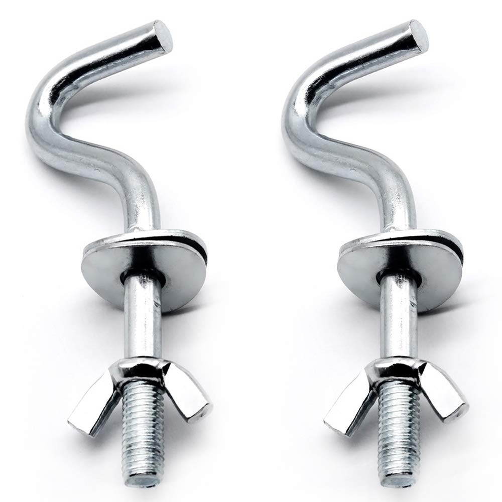 Zinc Heavy-Duty Replacement Hooks Holding Hammock Fit 3/8 Inch Dia. 1-1/4 to …