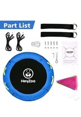 48 Inch Saucer Tree Swing UV Resistant Textilene Fabric Endless Fun Enjoyment