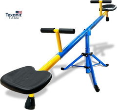 Swivel Teeter Totter Indoor for Toddlers Age 2-5, 360 Seesaw Frame Expands for K