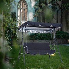 Swing Canopy Replacement Top, 3 Seat Outdoor Patio Swing Canopy Replacement C…