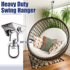 Tandefio 6 Sets Stainless Steel Swing Hangers 2000LB Capacity with 360° Swivel