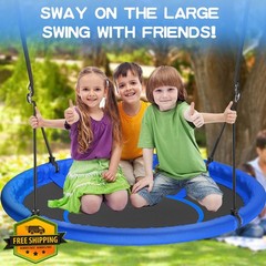 48″ Saucer Tree Swing Kids Adult Family 700lb Capacity Adjustable