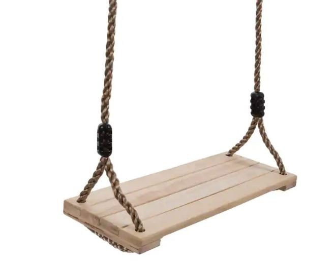 Wooden Flat Bench Specialty Swing for Kids Playset
