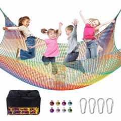 Kids Climbing Net – 3.3FT x 9.9FT Heavy Duty Playground Safety Mesh, Jungle Gym
