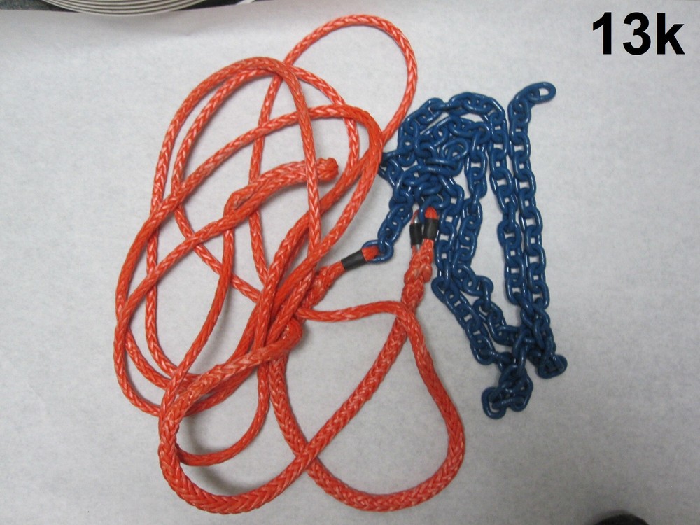 Heavy Duty 10’ Nylon Rope W 2 chains 4’ & 3’ Hanging Tree Outdoor Swings Hammock