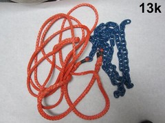 Heavy Duty 10’ Nylon Rope W 2 chains 4’ & 3’ Hanging Tree Outdoor Swings Hammock