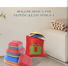 Kids Balance Stepping Stones | 10 PCS Sensory Obstacle Course | Indoor & Outdoor