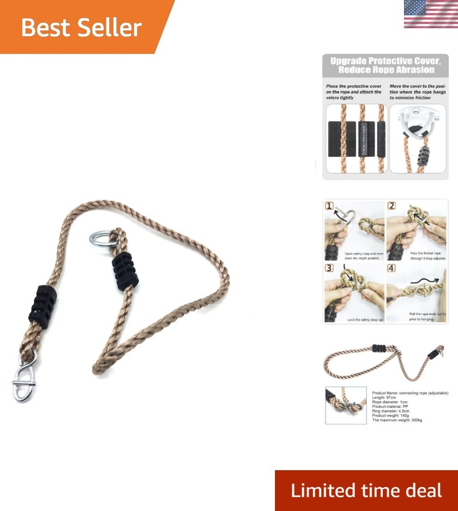 Outdoor Tree Swing Hanging Strap Set – 650 lb Capacity, No-Tool Installation