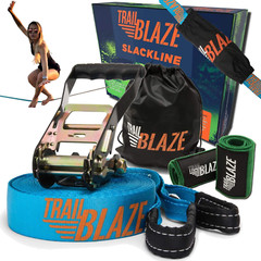 Trailblaze Slackline Kit with Tree Protectors | Slack Lines for Backyard for Kid