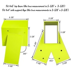 A-Frame Swing Set Brackets – 2 Heavy-Duty Brackets with Mounting Hardware