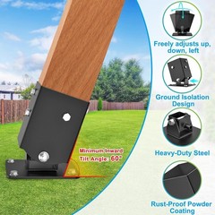 Swing Set Brackets, Heavy-Duty A-Frame Set Hardware, with 2 A-Frame Swing Bracke