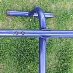 Heavy Duty Metal Swing Set with Slide for Kids: Sturdy, Weather-Resistant,