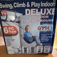 Swing, Climb & Play Indoors Deluxe Indoor Playground Gym 6-Piece Set
