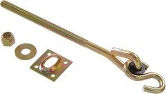 2 Pack Zinc Yellow Dichromate Swing Hooks Heavy Duty Indoor 225lb Mount