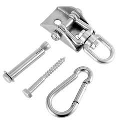 4 Pack Heavy Duty Swing Hangers Set, 1000 lbs Capacity 360°Rotate Stainless S…