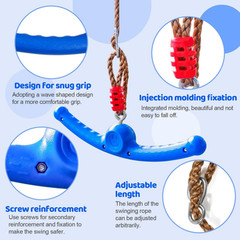 Ninja Swing Twister 360 Spin Handle Kids Slackline Swing Attachment Backyard