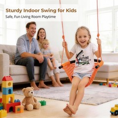 Swing Seat for Kids Heavy Duty Rope Play Secure Children Swing Set,Perfect fo…