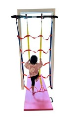 6 Pc Doorway Gym Kids Set Swing Chair, Trapeze, Ladder, Net, Pullup, Playground.