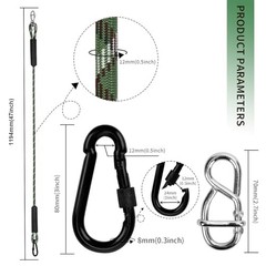 Heavy Duty Tree Swing Ropes Hammock, Adjustable Extendable 3.9ft(47″)of 2