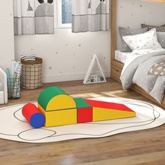 Customizable Foam Play Area 5-Piece Set with 24×16 Ramp Chromatic Assortment