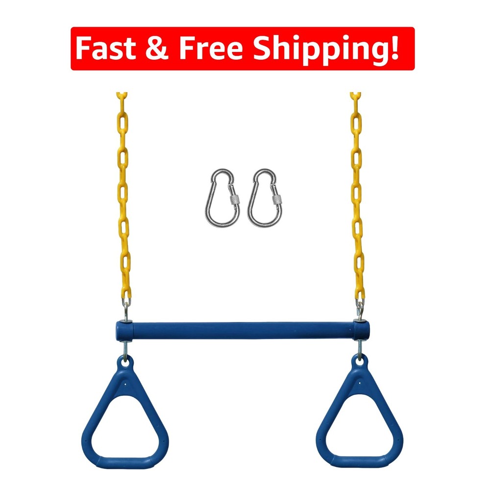 Safe & Sturdy Trapeze Swing Bar Set: Perfect Addition to Backyard Activities