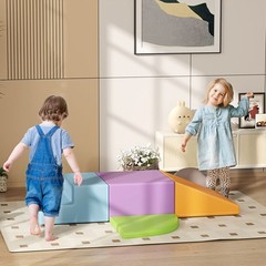 children foam play set 18x18x9.75 in blue red 2in thick light blue included