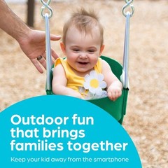 Columpio de cubo para niños pequeños con cadena para jugar al aire libre