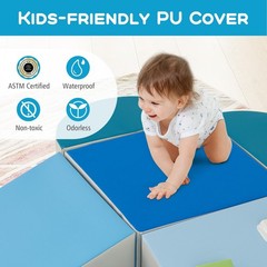 Olakids Climbing Toys for Toddlers, 6 Pieces Baby Foam Blocks Soft Play Set w…