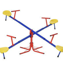 Playground Seesaw Totter Teeter Kids Outdoor Set Dandy Play Home Teeter-Totter