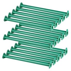 15 Set Metal Monkey Bars Ladder Rungs Set for Backyards 21.5 Inch Green