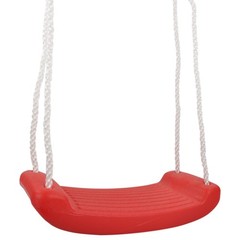 SWING SET STUFF INC. PLASTIC SWING SEAT WITH ROPE RED kids fun outdoor fun 0275