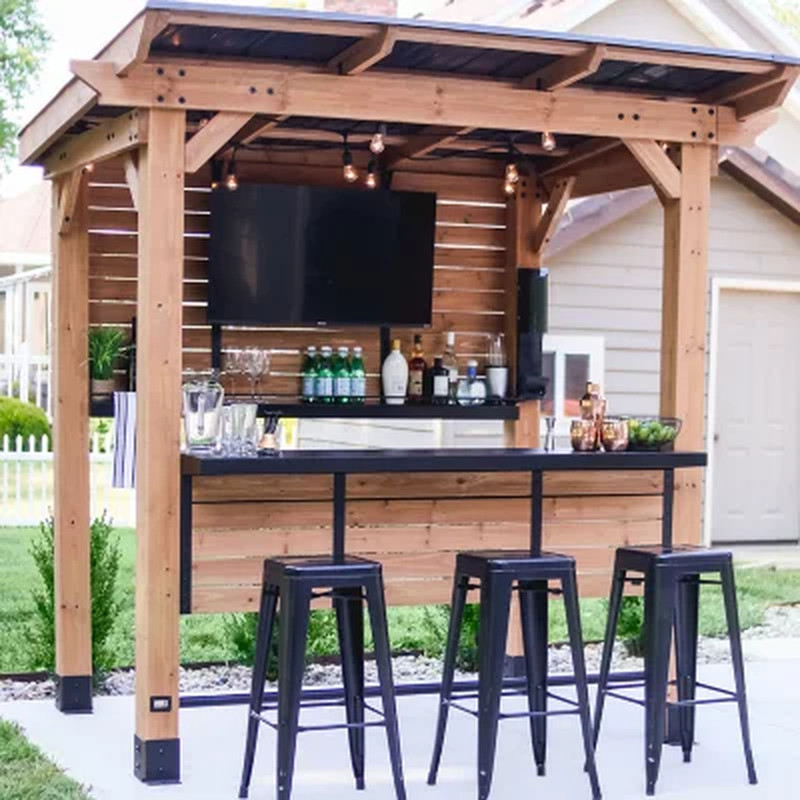 Backyard Discovery Cedar Springs Outdoor Bar FREE SHIPPING USA