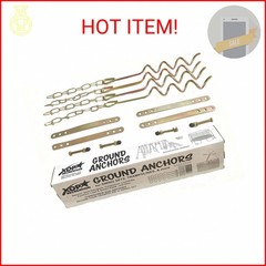 Metal Ground Anchor Kit – 4pcs Auger-Style 12 3/4″ ea. All Hardware Included. Ea