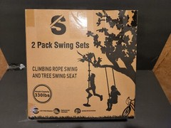 2 piece lot – SUNCITY Swing Set – Seat Swing w/Tree Climbing Rope Swing