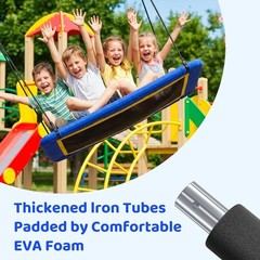 60” Rectangle Platform Tree Swing Kids & Adults Giant Flying Swing