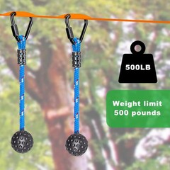 2 Pack Ninja Monkey Bars with Grip Ball 250LB Capacity Obstacle Course Bars with