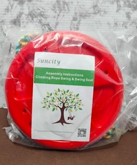 SUNCITY 2 Pack Swing Set, Swing Seat and Tree Climbing Rope Swing